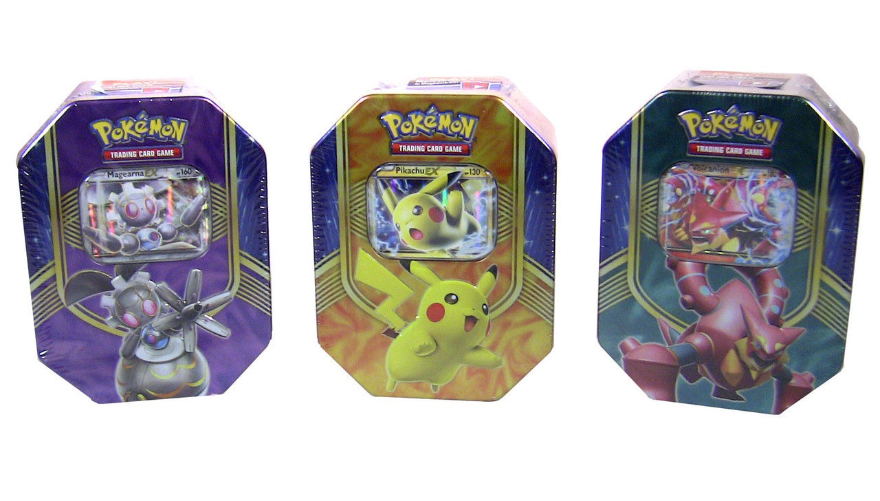 pokemon cards pikachu tin Pokemon Tin Pikachu Fall Hart 2016 (Set of 3)