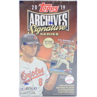 2019 Topps Archives Signature Series "Retired Player Edition" Baseball Hobby Box - BigBoi Cards