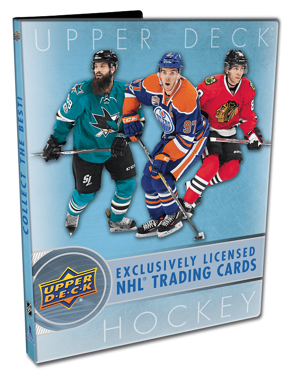 upper deck hockey card binder 2017-18 Upper Deck Series 1 Starter Kit Binder