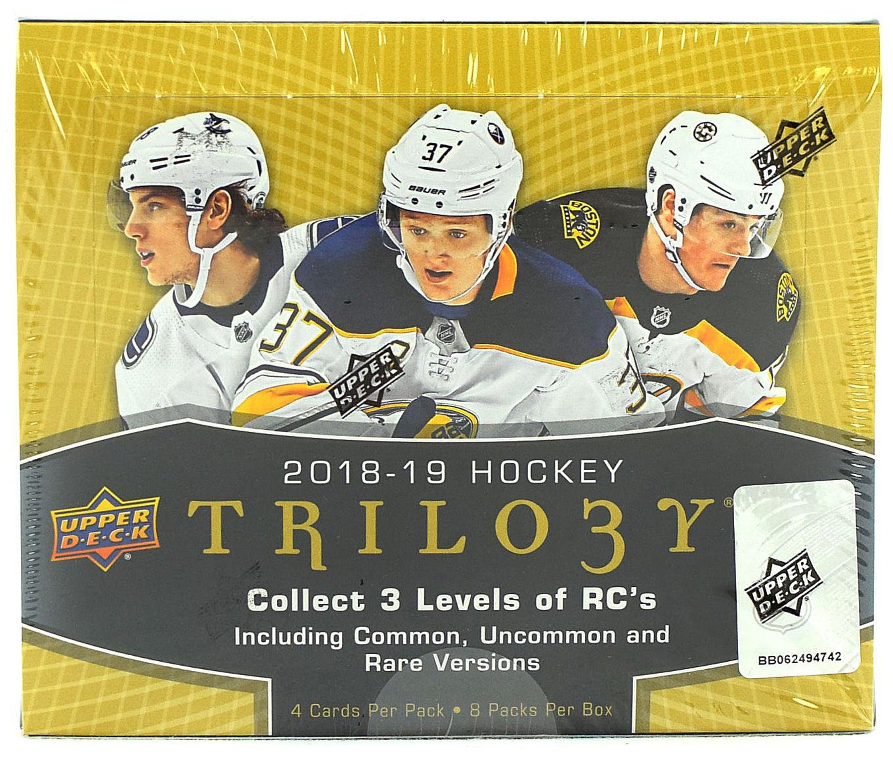 2018-19 Upper Deck Trilogy Hockey Hobby Case (Boxes of 10) - BigBoi Cards