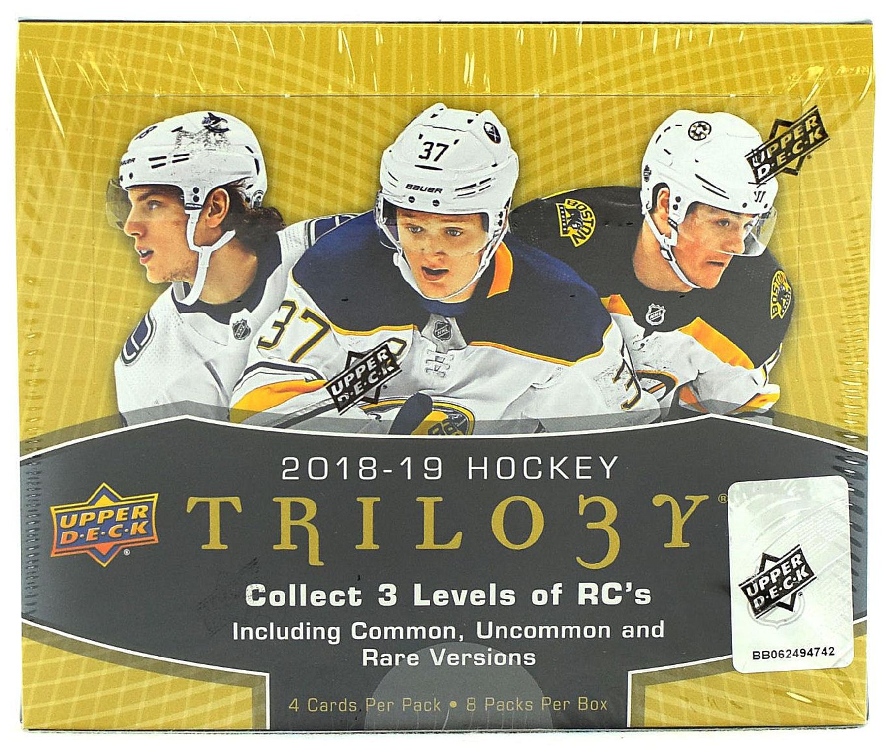 2018-19 Upper Deck Trilogy Hockey Hobby Case (Boxes of 10) - BigBoi Cards