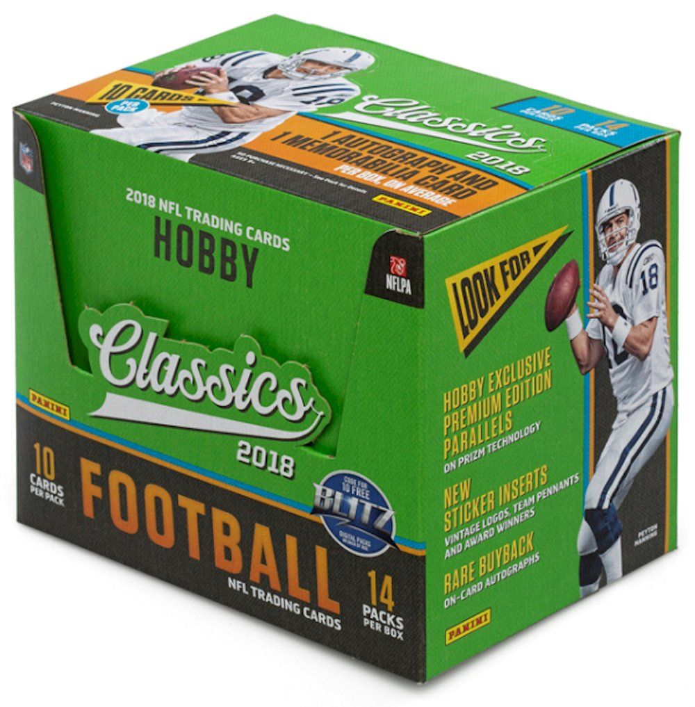 2018 Panini Classics Football Factory Sealed Hobby Box - BigBoi Cards
