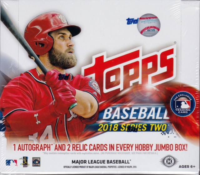 2018 Topps Series 2 Baseball Hobby Jumbo Sealed Box - BigBoi Cards