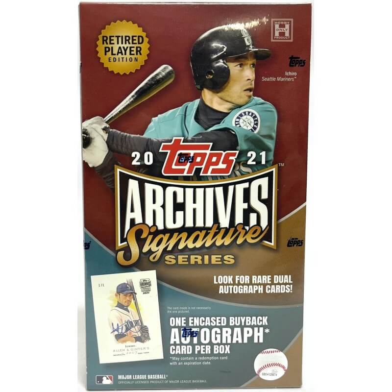 2021 Topps Archives Signature Baseball Retired Players Edition Hobby Box - Miraj Trading