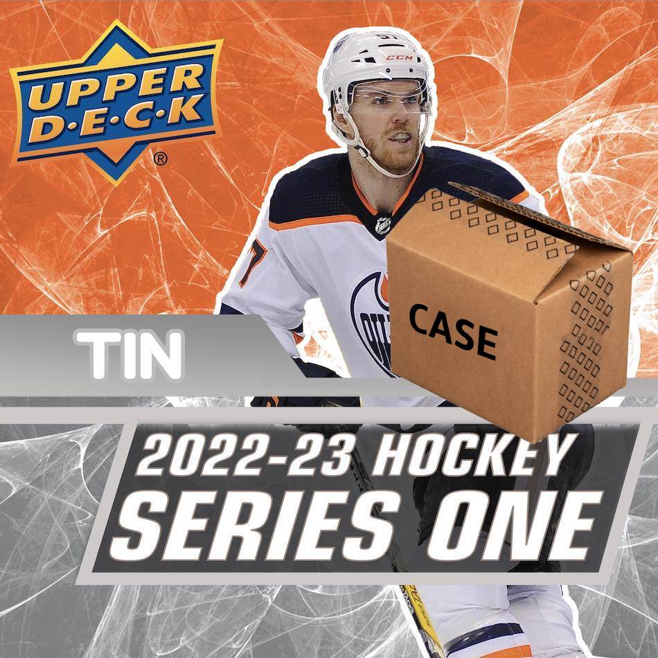 2022-23 Upper Deck Series 1 Hockey Tin Case (Case of 12 Tins) (Pre-Order) - Miraj Trading