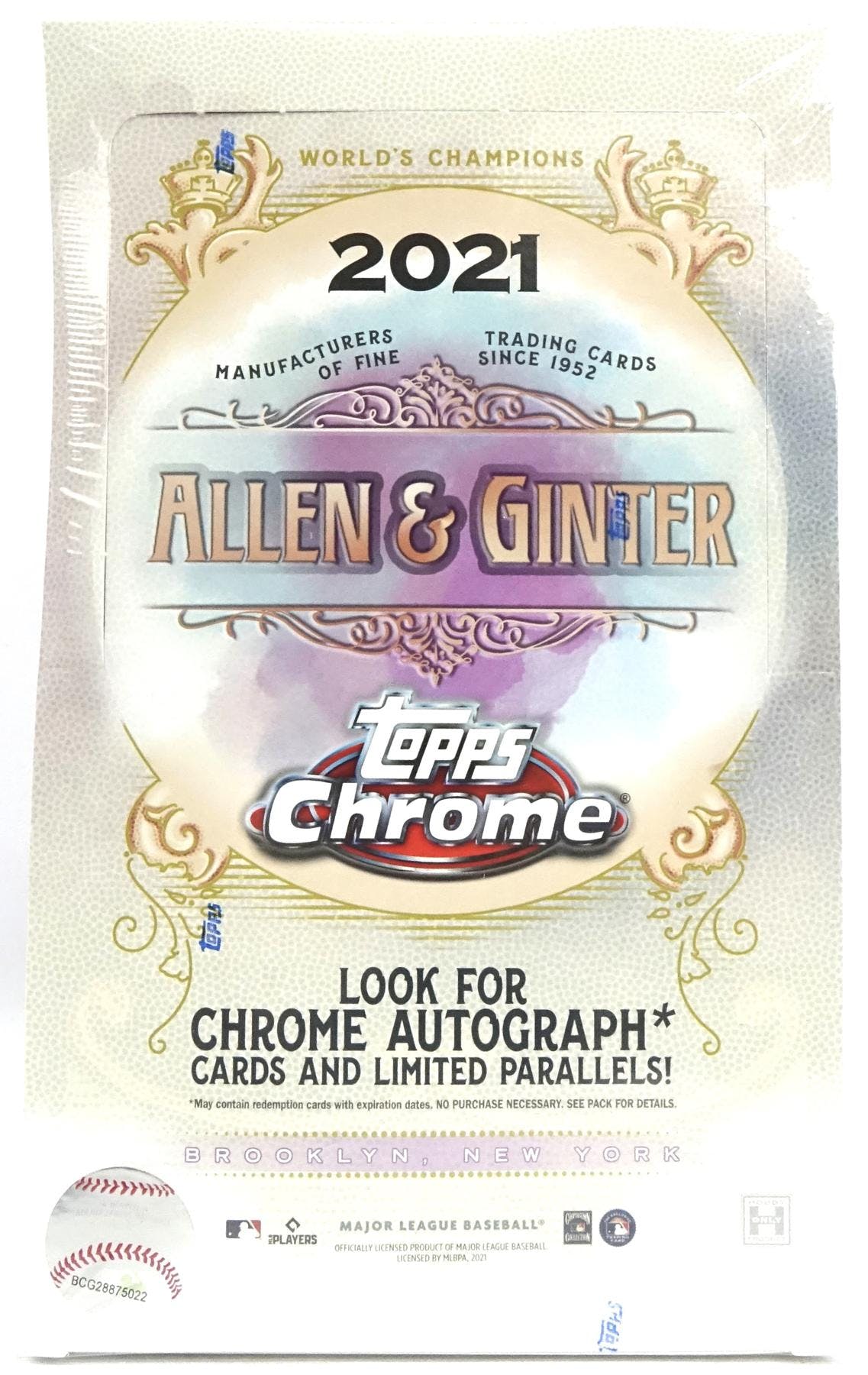 2021 Topps Allen & Ginter Chrome Baseball Hobby Box - Miraj Trading