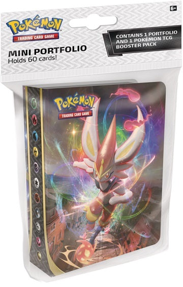 card binding Pokemon Sword Shield Rebel Clash Mini Binder & Booster Pack (Lot of 4)