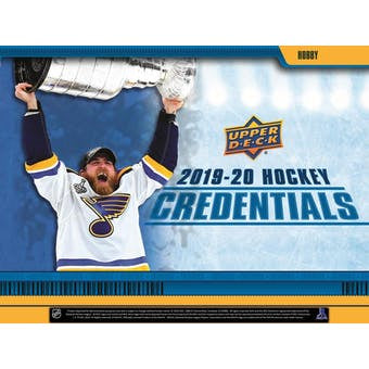 2019-20 Upper Deck Credentials Hockey Hobby Box - BigBoi Cards