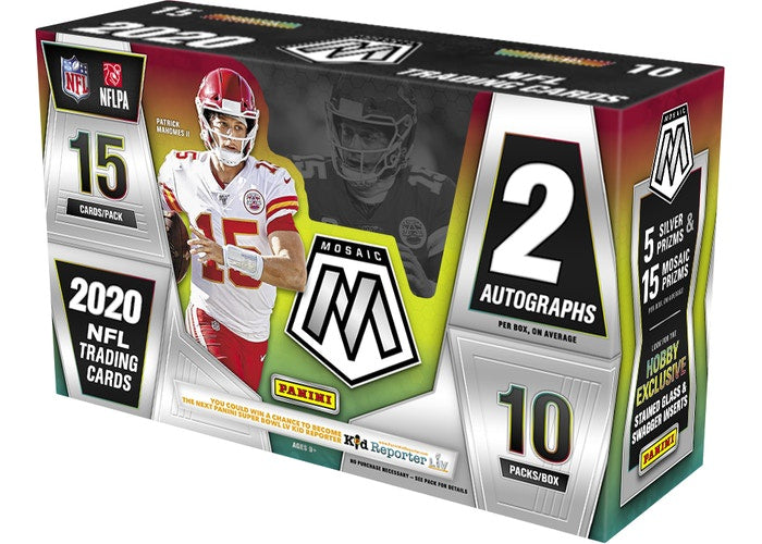 2020 Panini Mosaic Football Hobby Box - BigBoi Cards