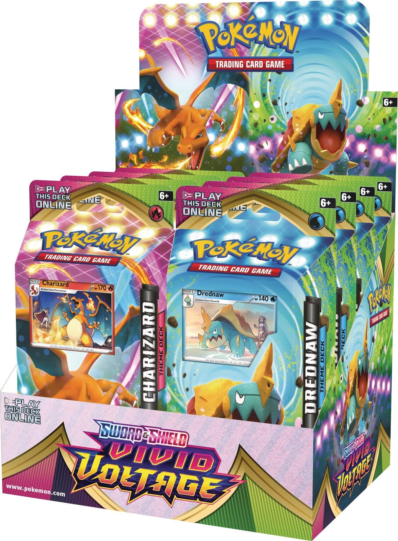 Pokemon Sword & Shield: Vivid Voltage Theme Deck Box