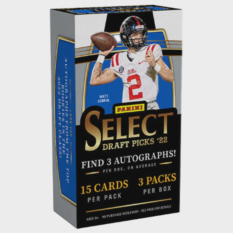 2022 Panini Select Draft Picks Football Hobby Box - Miraj Trading