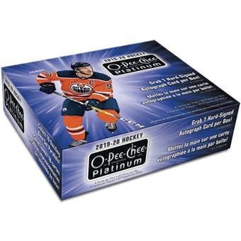 2019-20 Upper Deck O-Pee-Chee Platinum NHL Hockey Hobby Box - BigBoi Cards