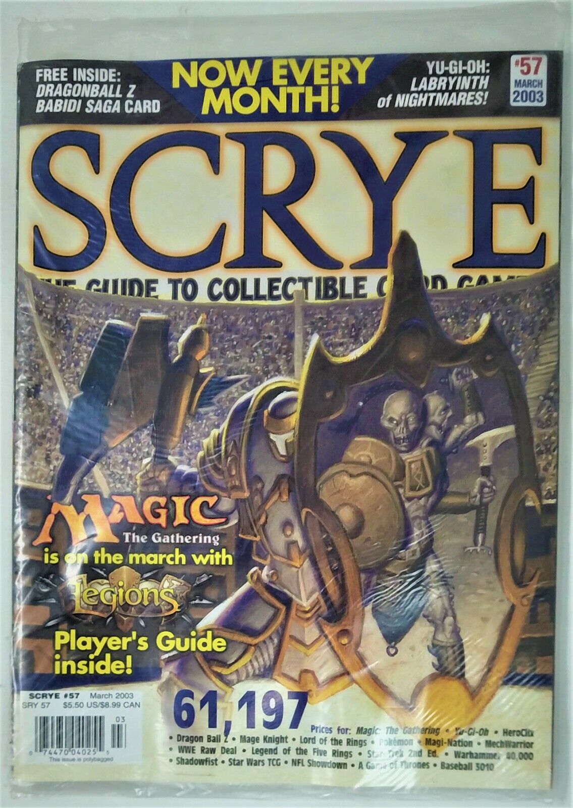 POKEMON MARCH 2003 SCRYE MAGAZINE #57 - Miraj Trading