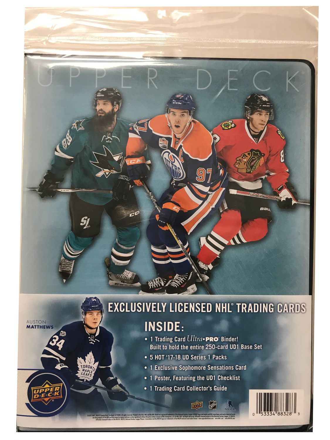 2017-18 Upper Deck Series 1 Starter Kit Binder - Miraj Trading