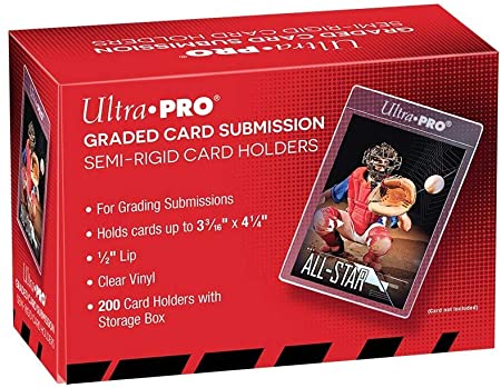 Ultra Pro Semi Rigid Graded Submission Card Holder- 200ct - Miraj Trading