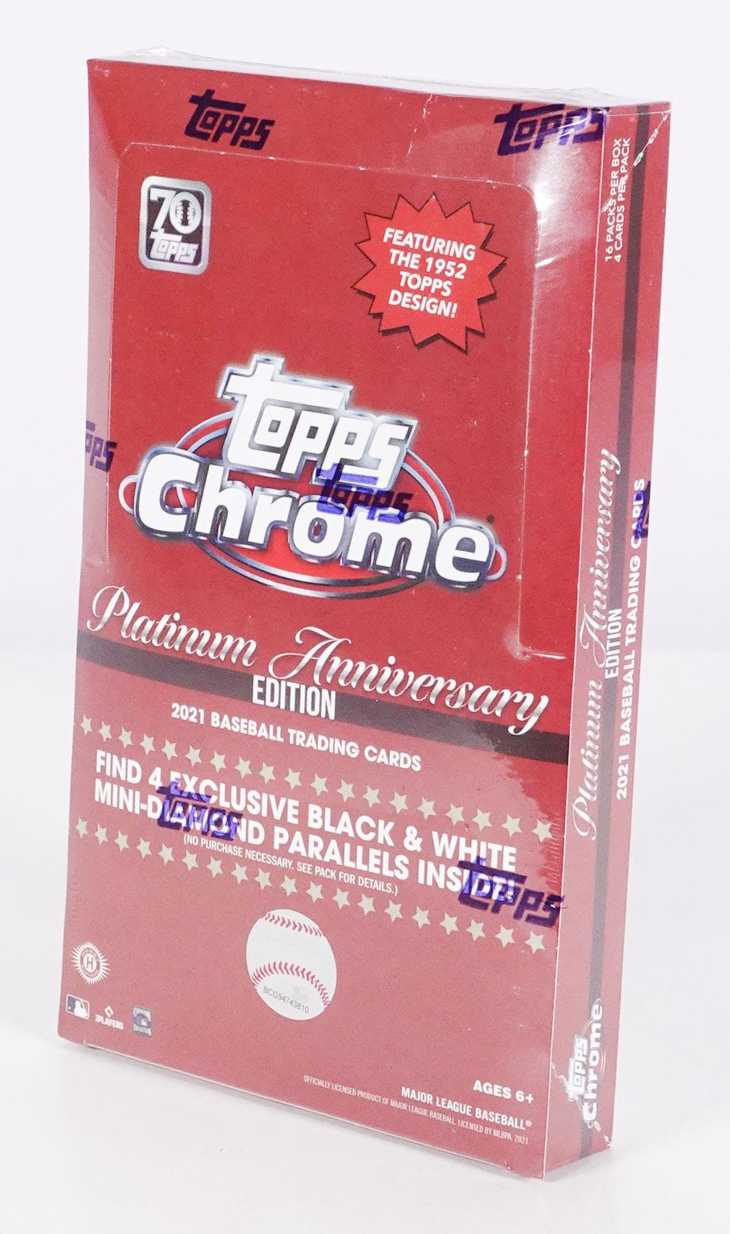 2021 Topps Chrome Platinum Anniversary Baseball LITE Box - Miraj Trading