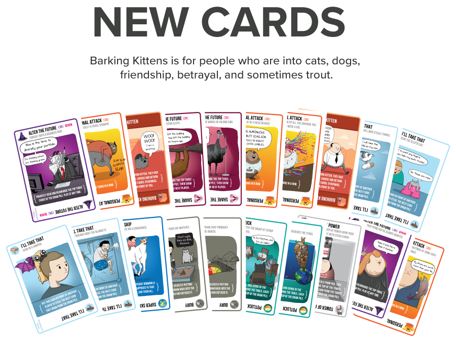Barking Kittens: Exploding Kittens Expansion Pack - BigBoi Cards