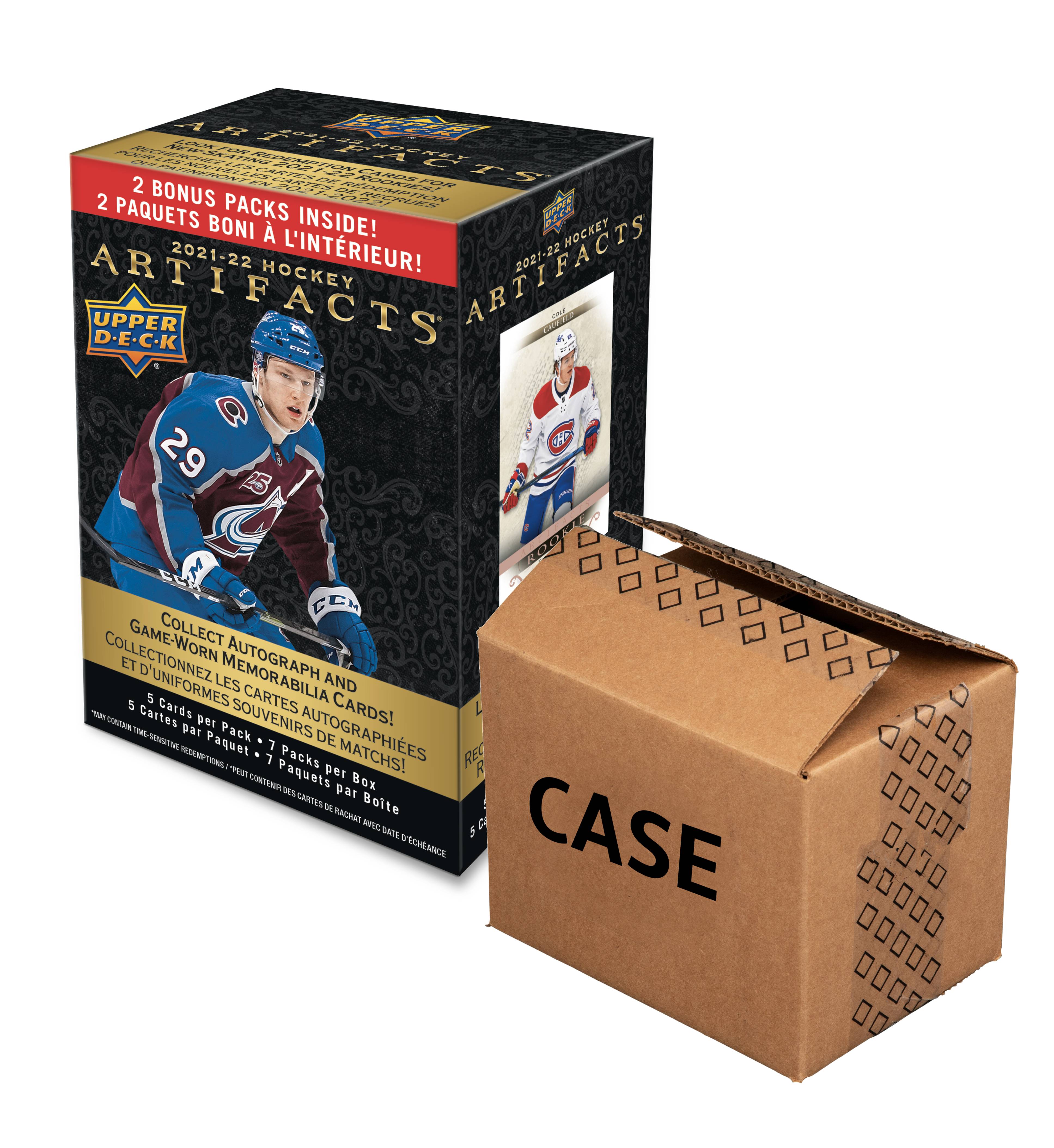 2021-22 Upper Deck Artifacts Hockey Blaster Case (Case of 20 Boxes) (Pre-Order) - Miraj Trading