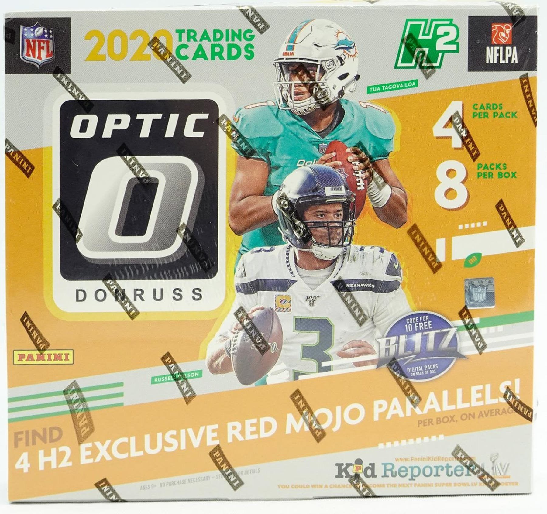 2020 Panini Donruss Optic H2 Football Hobby Box - BigBoi Cards