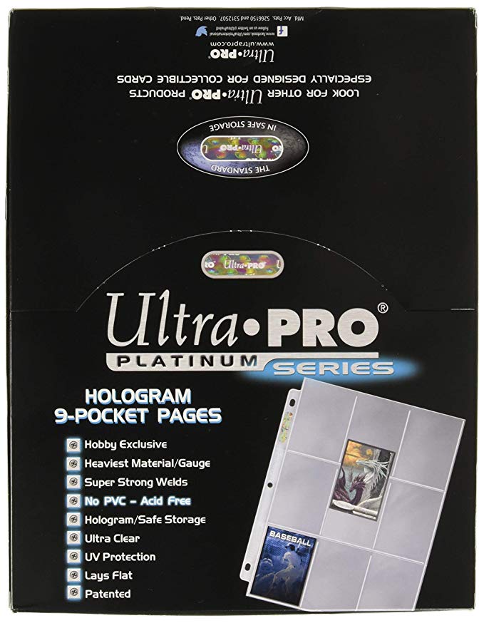 Ultra Pro 9-Pocket Platinum Page for Standard Size Cards - BigBoi Cards