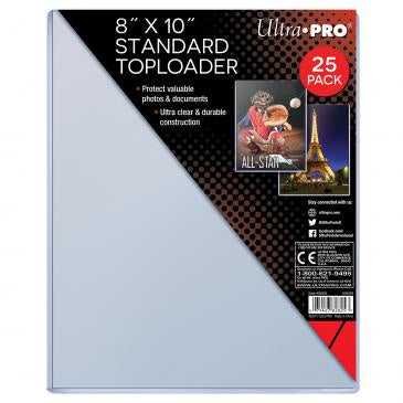 Ultra Pro 8" x 10" Standard Toploader (25 Count Pack) - Miraj Trading