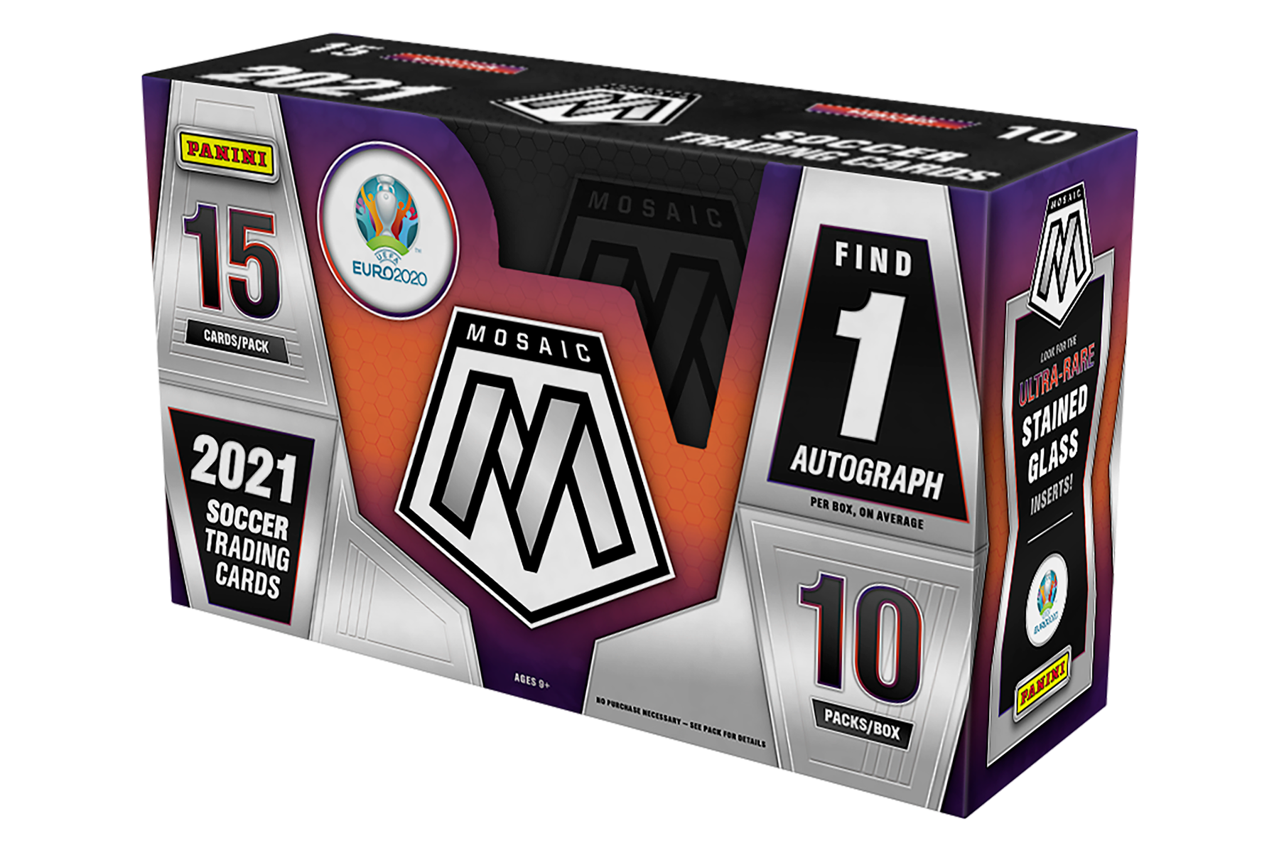 2021 Panini Mosaic UEFA Euro Soccer Hobby Box - Miraj Trading