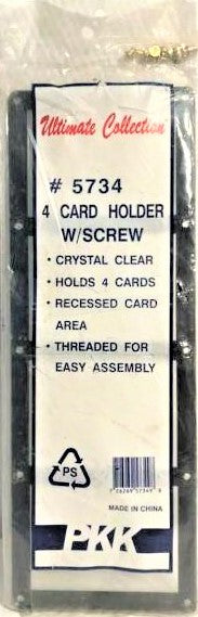 Ultimate Collection 4 Card Holder With Screws #5734 (Lot of 2) - Miraj Trading
