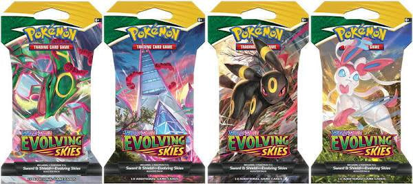 Pokemon Evolving Skies Sleeved Booster Pack (24 packs a lot) Pokemon Evolving Skies Sleeved Booster Pack (24 packs a lot)