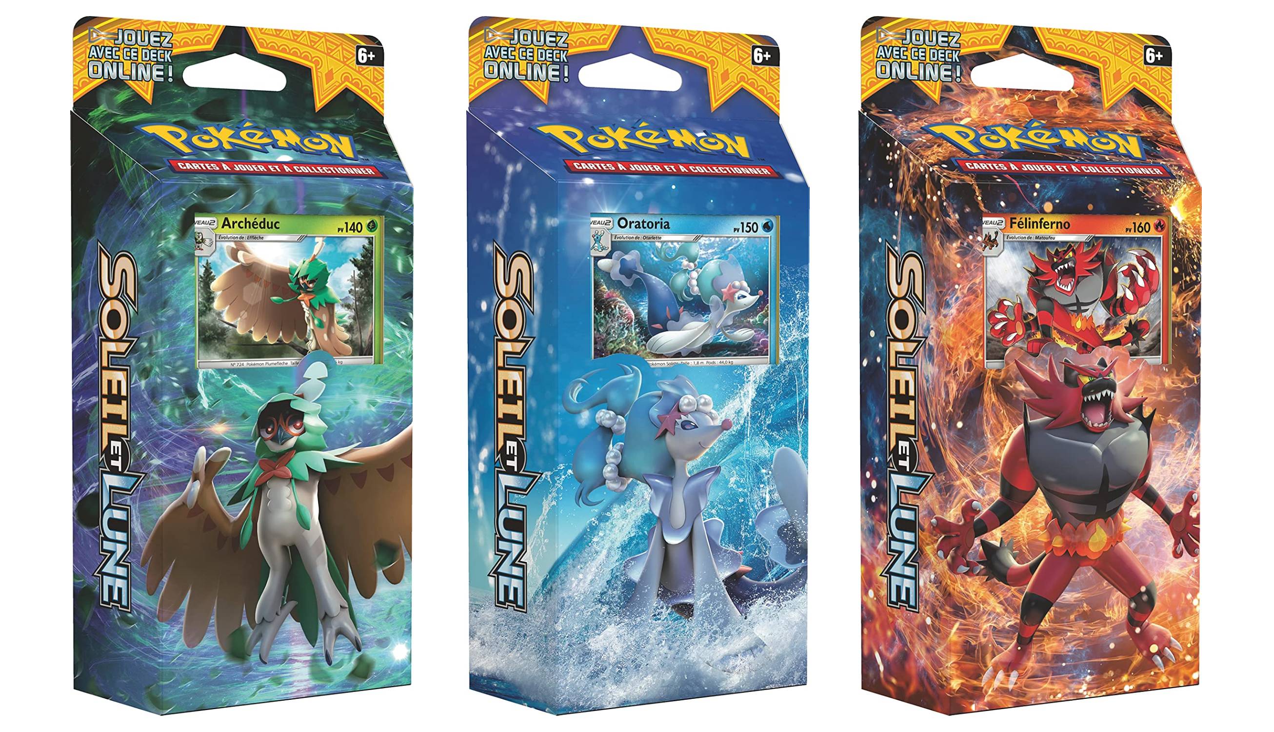 Pokemon Sun & Moon Theme Deck (French) (Set of 3) - Miraj Trading