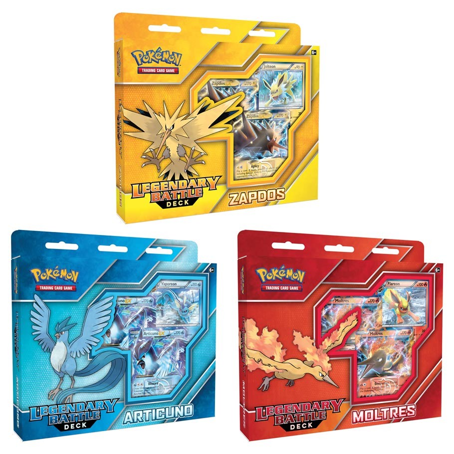 Pokémon TCG: Legendary Battle Decks - 6 Decks (Zapdos, Articuno, Moltres) - BigBoi Cards