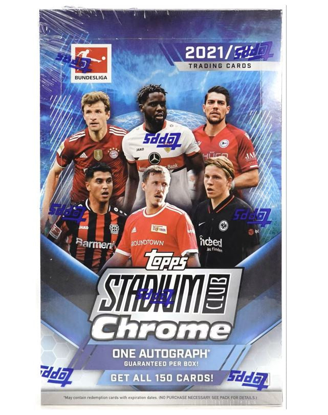 2022 Topps Stadium Club Chrome Bundesliga Soccer Hobby Box - Miraj Trading