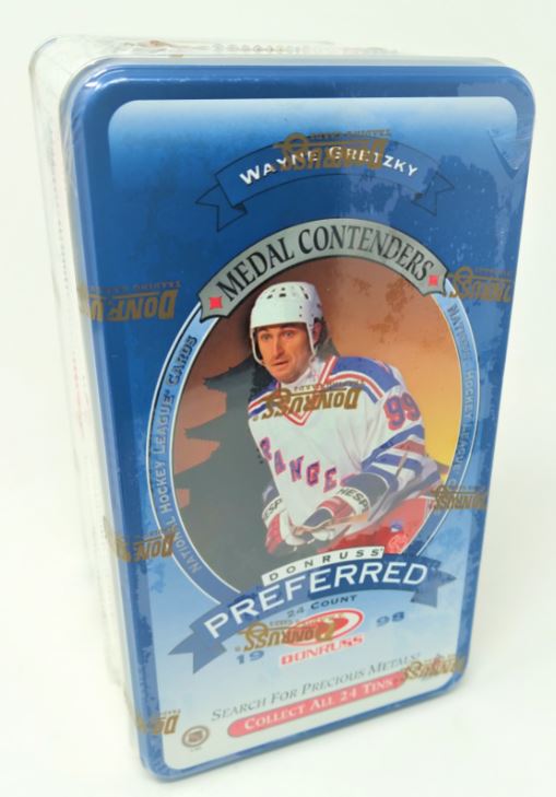 1997-98 Donruss Preferred Precious Metals Hockey Tin Box (Last Tin !) - BigBoi Cards