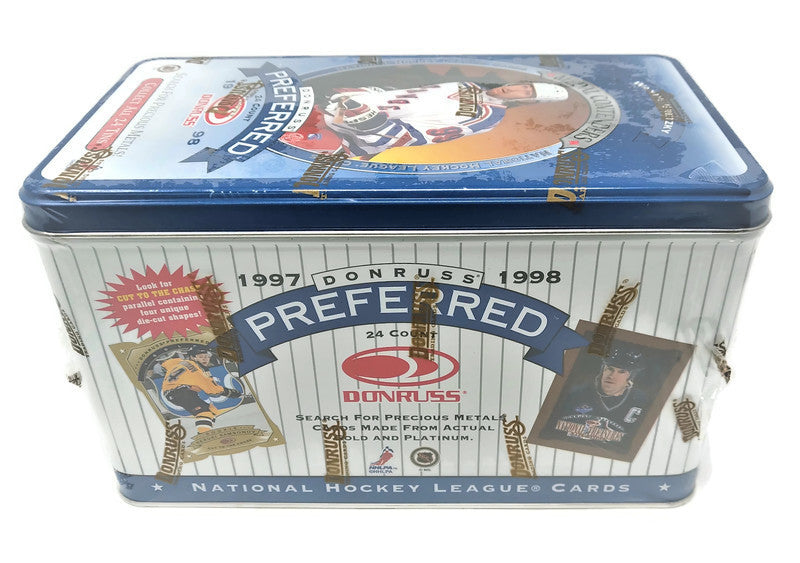 1997-98 Donruss Preferred Precious Metals Hockey Tin Box (Last Tin !) - BigBoi Cards