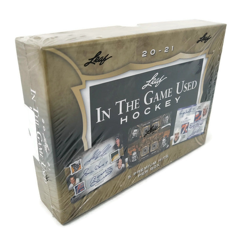 2020-21 Leaf In The Game Used Hockey Hobby Box - BigBoi Cards