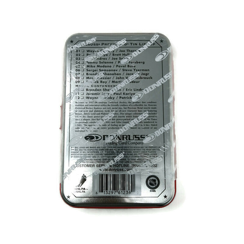 1997-98 Donruss Preferred Precious Metals Hockey Tin (Chosen at random) - BigBoi Cards