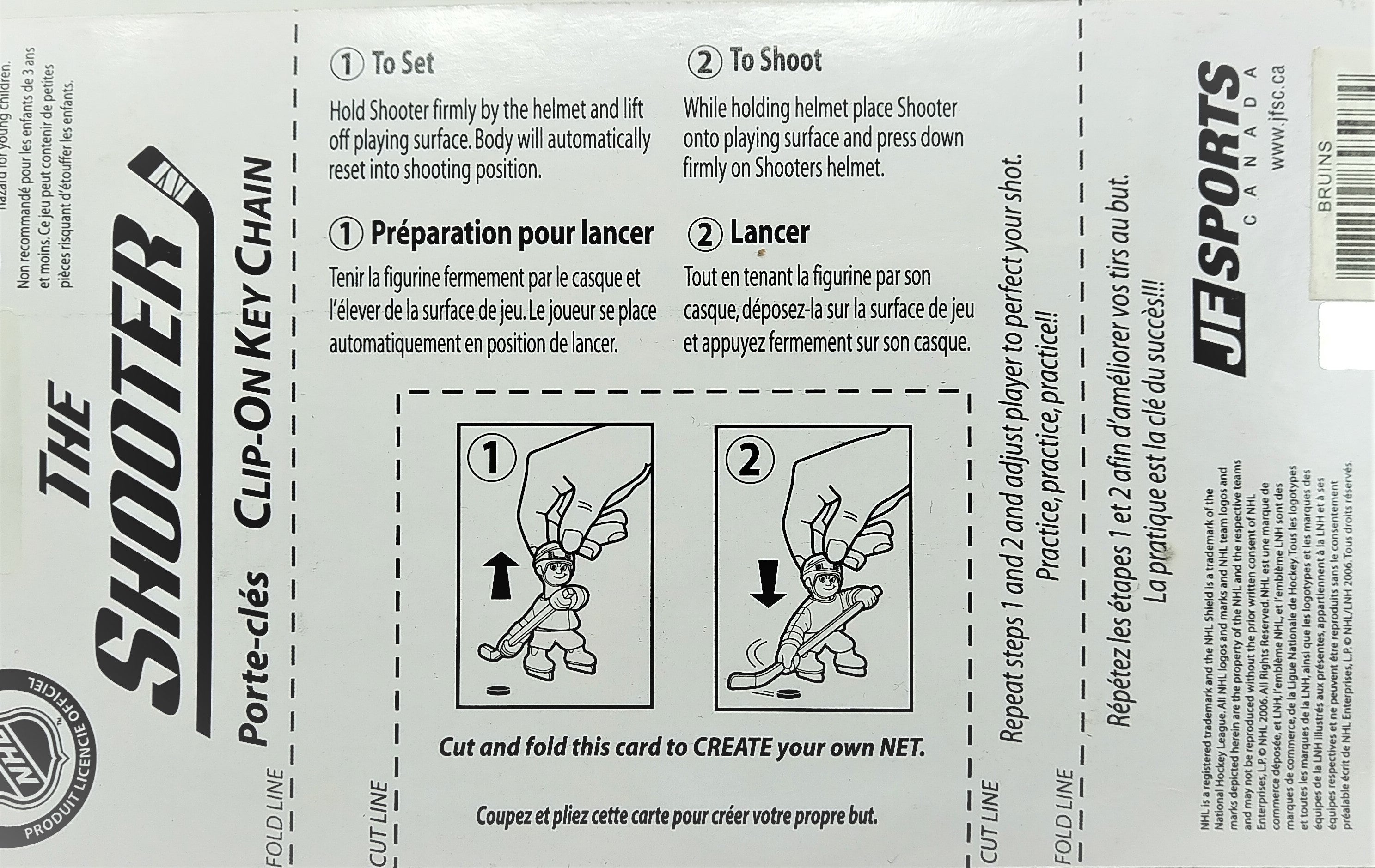 Boston Bruins NHL Vintage The Shooter Keychain - BigBoi Cards