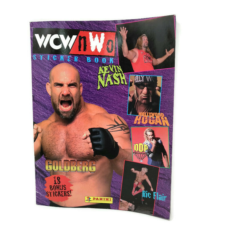 1998 Panini WCW/nWo Superstars Photocard Album & WCW/NWO WRESTLING STICKER Album - BigBoi Cards