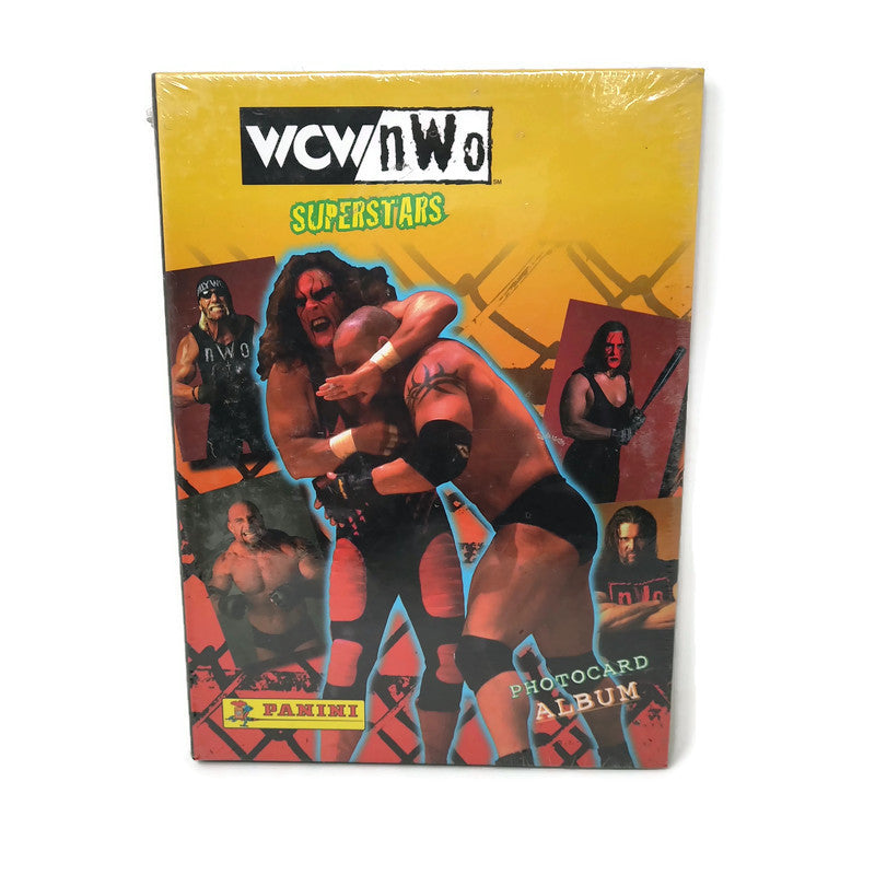 1998 Panini WCW/nWo Superstars Photocard Album & WCW/NWO WRESTLING STICKER Album - BigBoi Cards