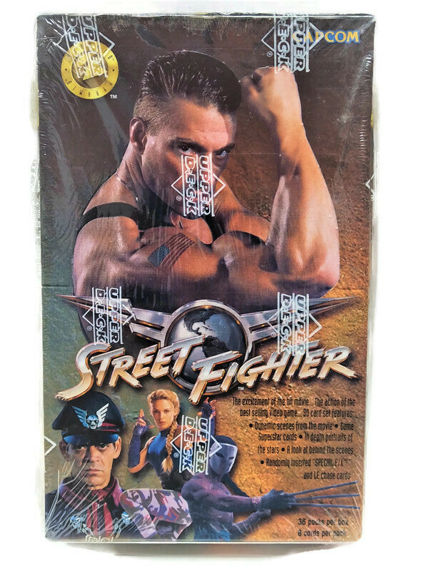 1995 Upper Deck Street Fighter Movie Trading Cards Box - Miraj Trading
