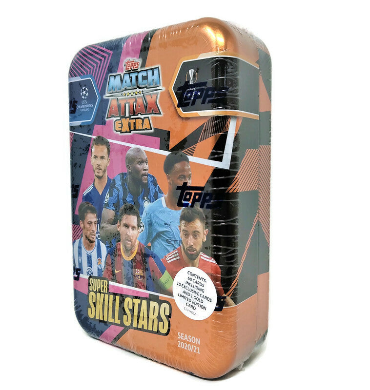 2020-21 Topps Match Attax Extra UEFA Champions & Europa League Soccer Tin - Miraj Trading