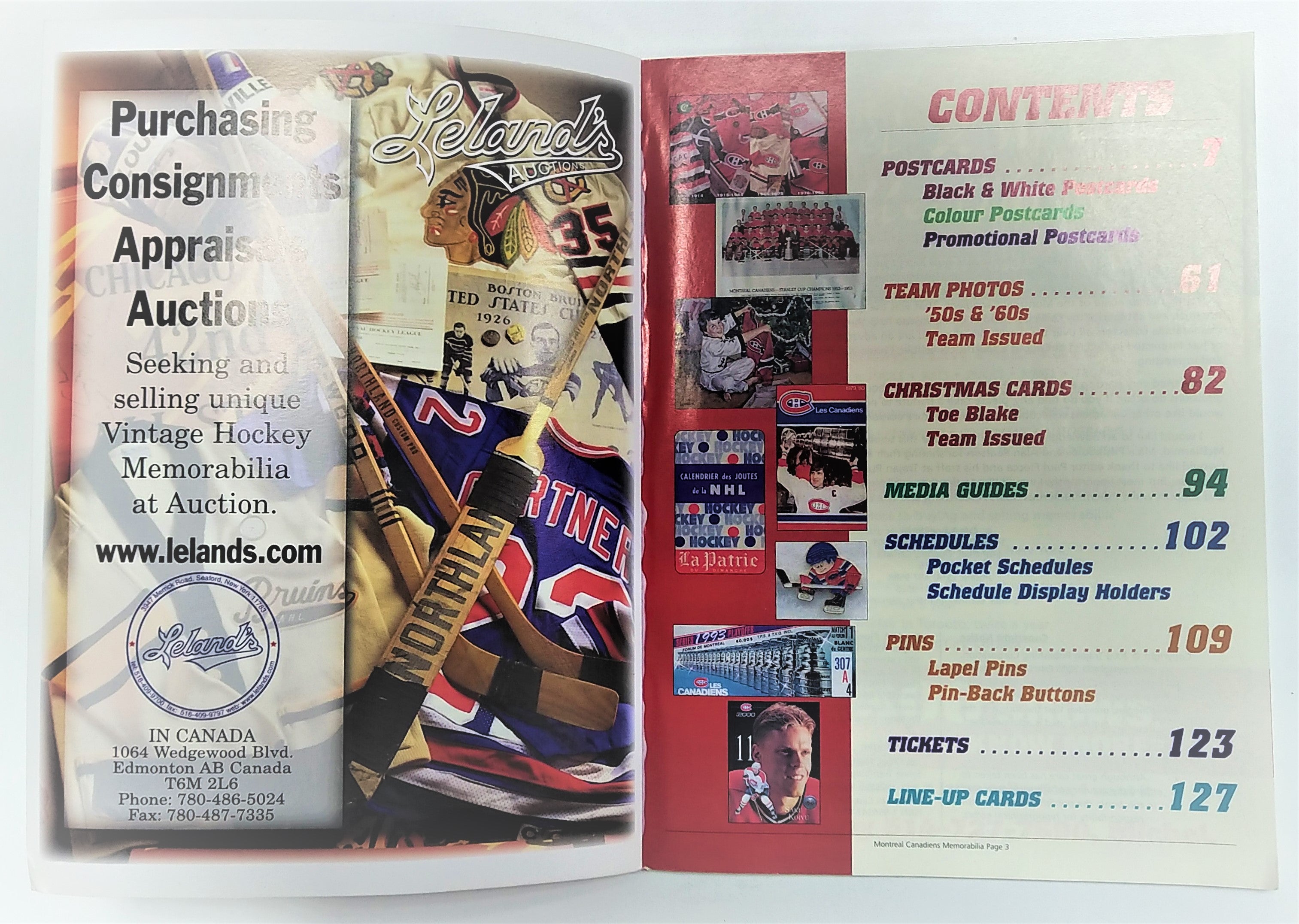 The Memorabilia of the Montreal Canadiens Guide Book - Miraj Trading