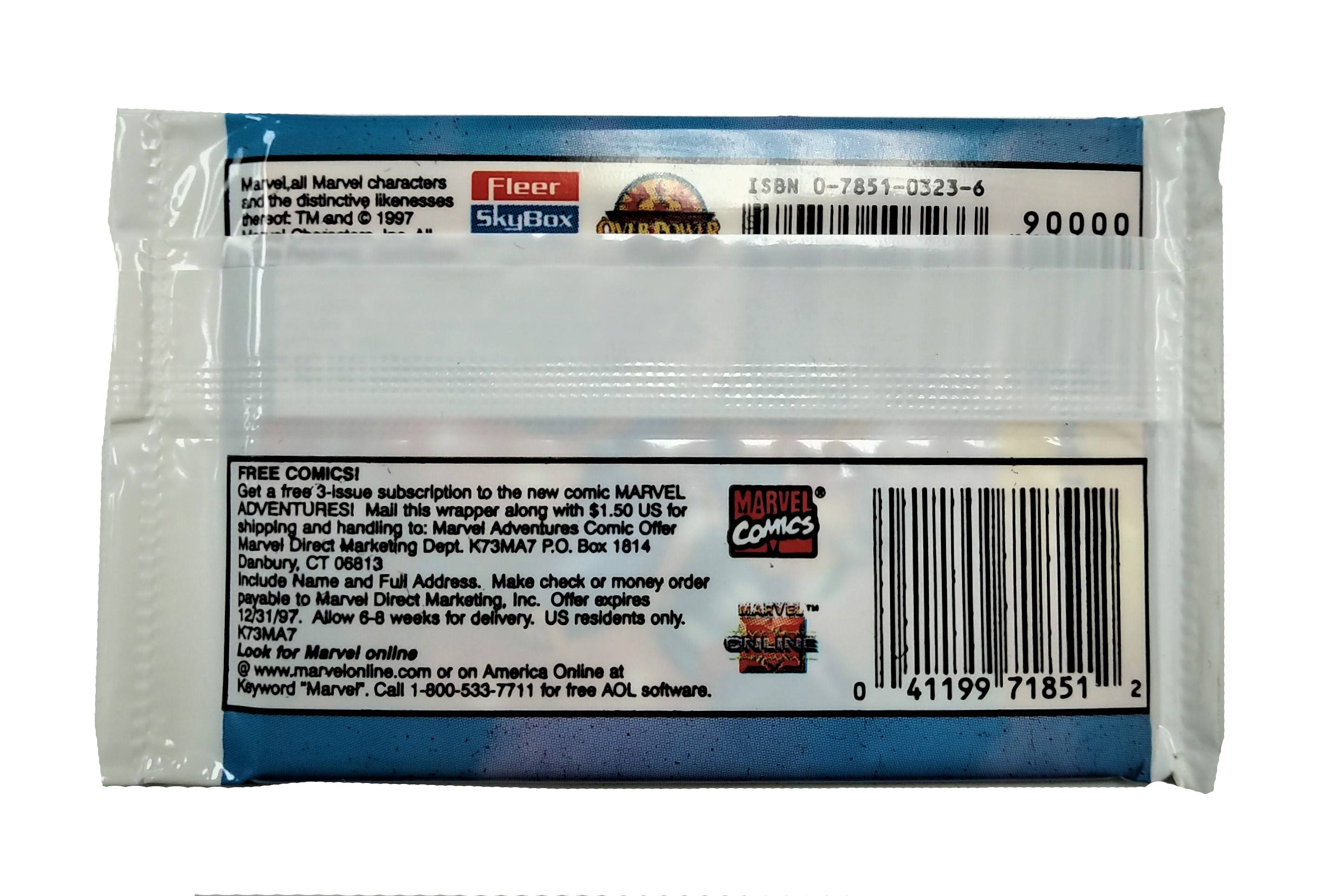 1997 Fleer Skybox Marvel X Men Trading Card Pack (Lot of 16 Packs) - Miraj Trading