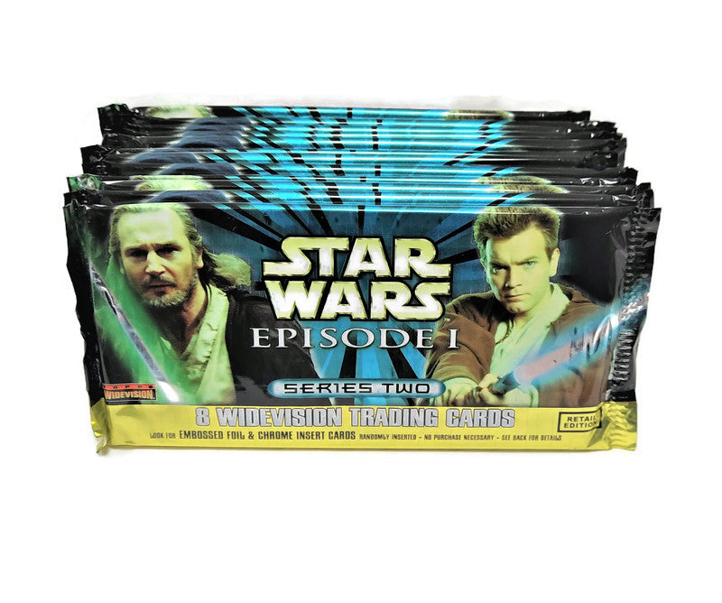1999 Topps Star Wars Episode 1 Series 2 Retail Edition Pack (Lot of 12 Packs) - Miraj Trading