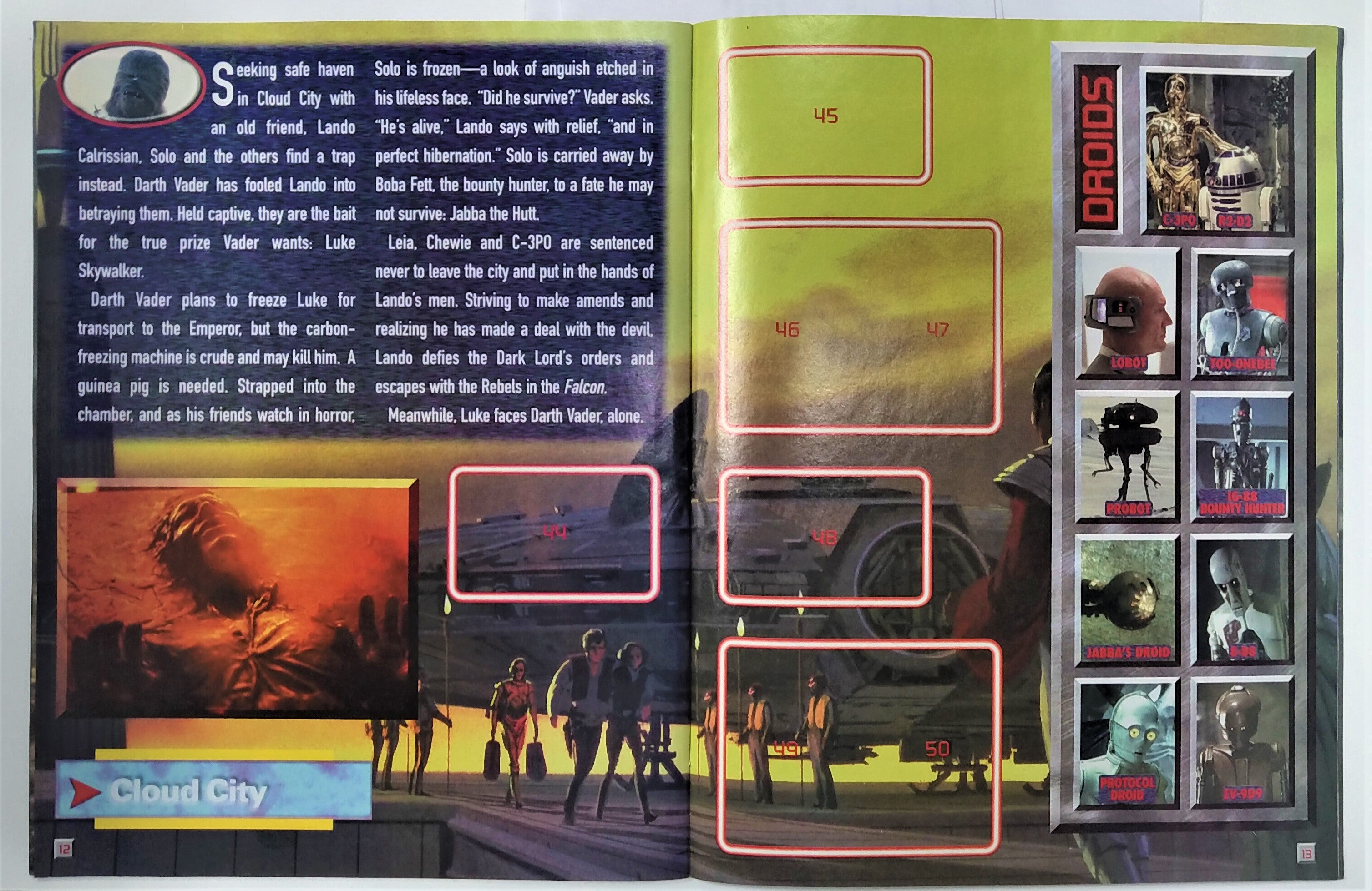 1996 Panini Skybox Star Wars Collectible Sticker Album - Miraj Trading
