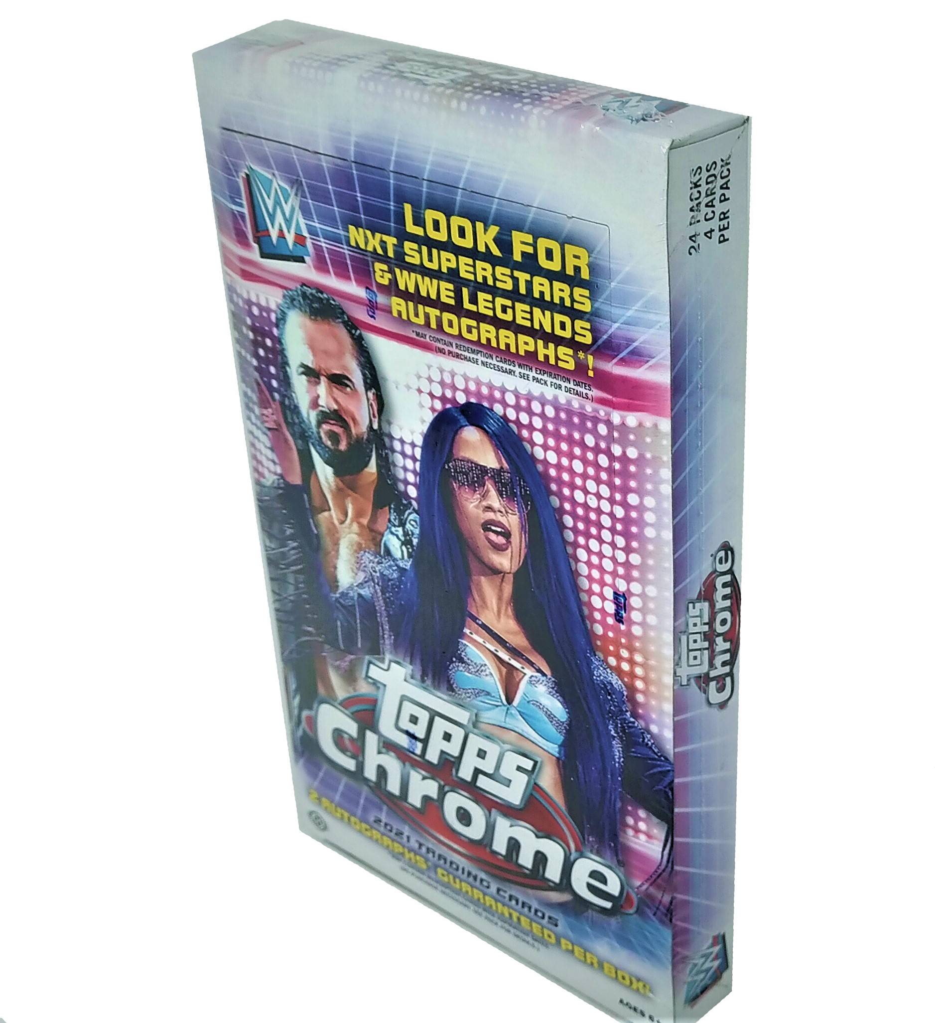 2021 Topps WWE Chrome Wrestling Hobby Box - Miraj Trading