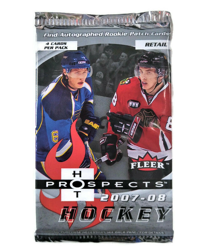 2007-08 Upper Deck Fleer Hot Prospects Retail Hockey Pack (Lot of 24 Packs) - Miraj Trading