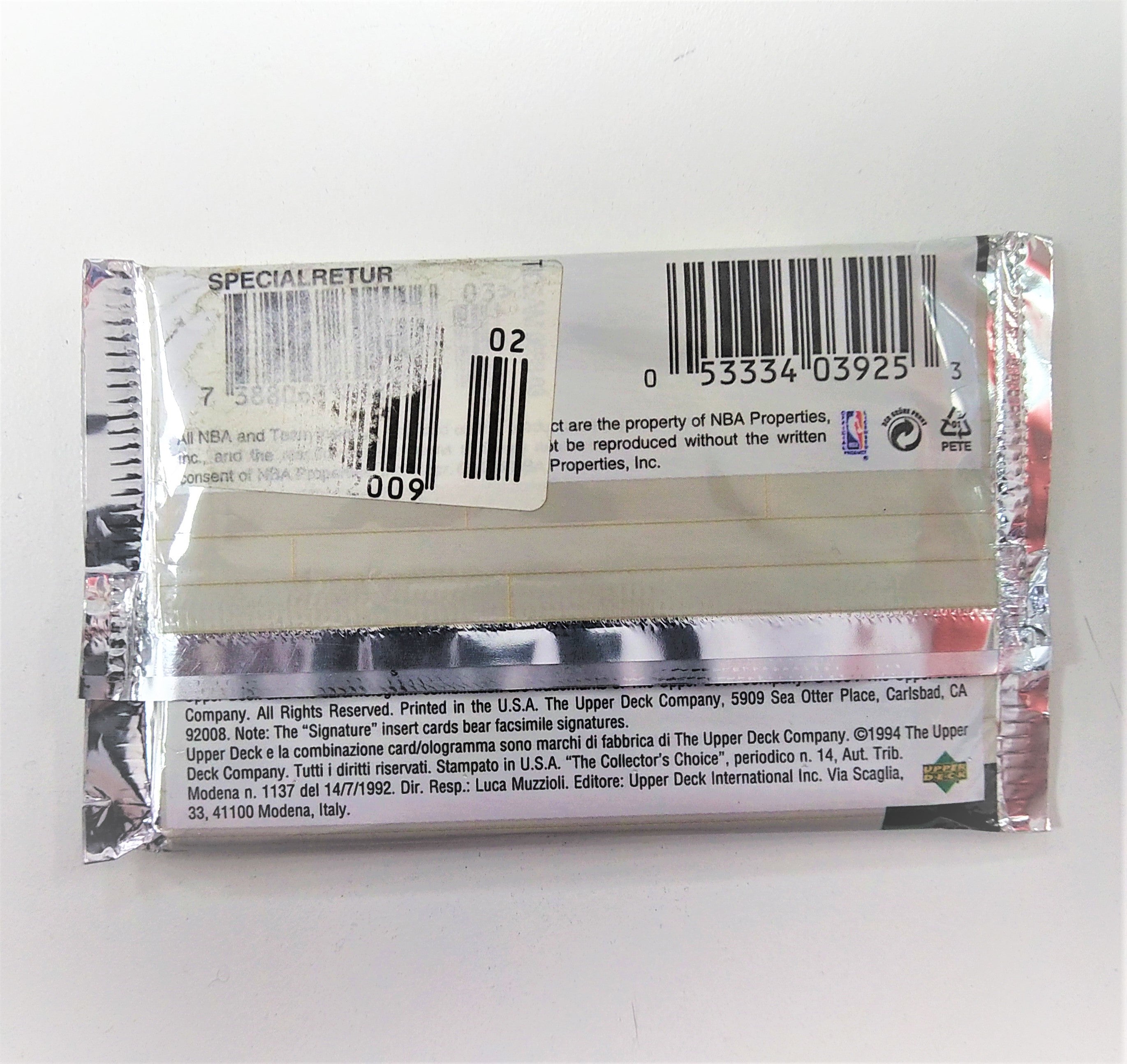 1994-95 Upper Deck Collectors Choice Series 2 Basketball Pack - Miraj Trading