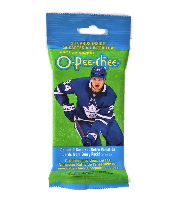 2021-22 Upper Deck O-Pee-Chee Hockey Fat Pack Box (Box of 18 Packs) - Miraj Trading