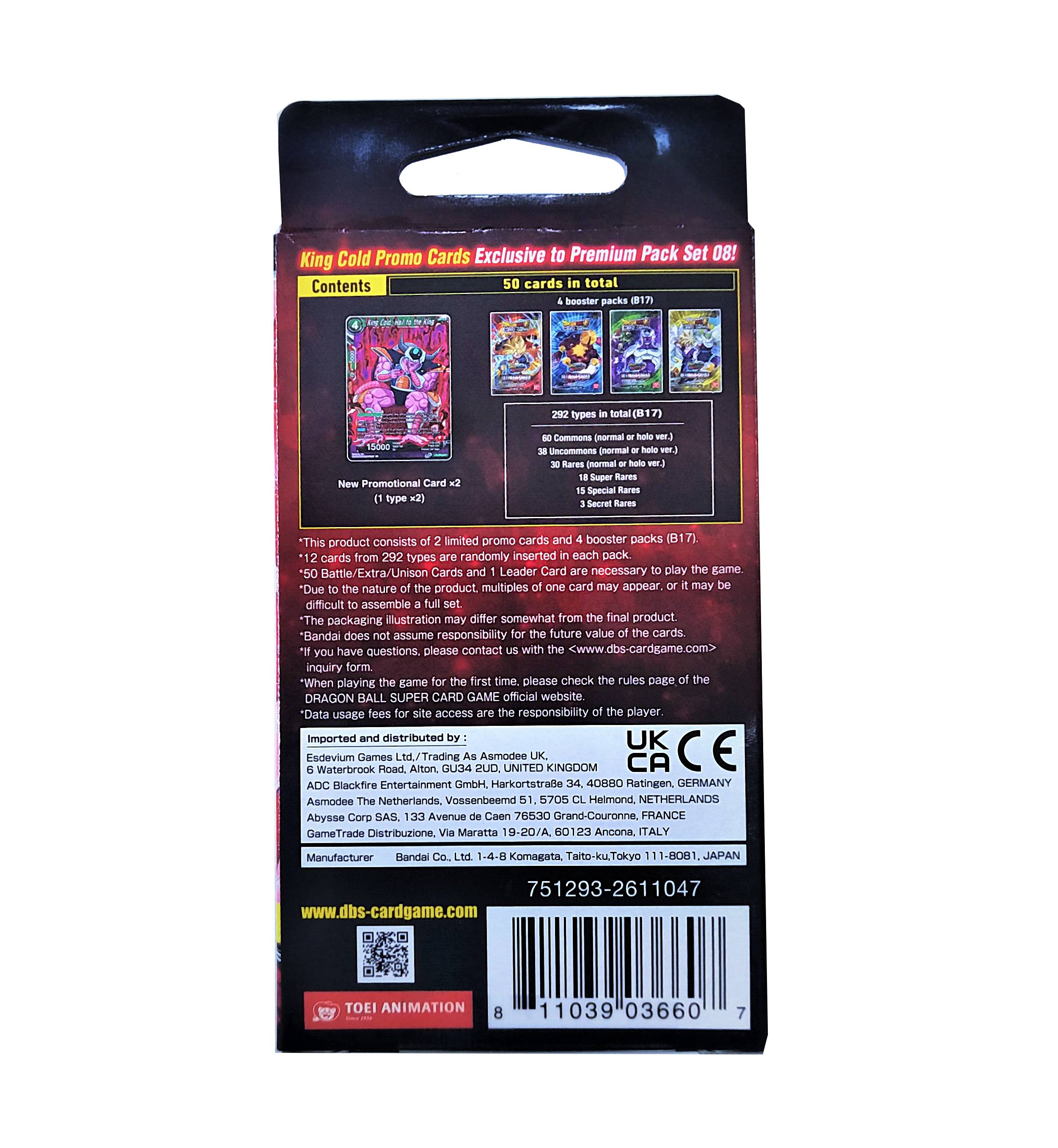 Dragon Ball Super Unison Warriors 8 Ultimate Squad Premium Pack - Miraj Trading