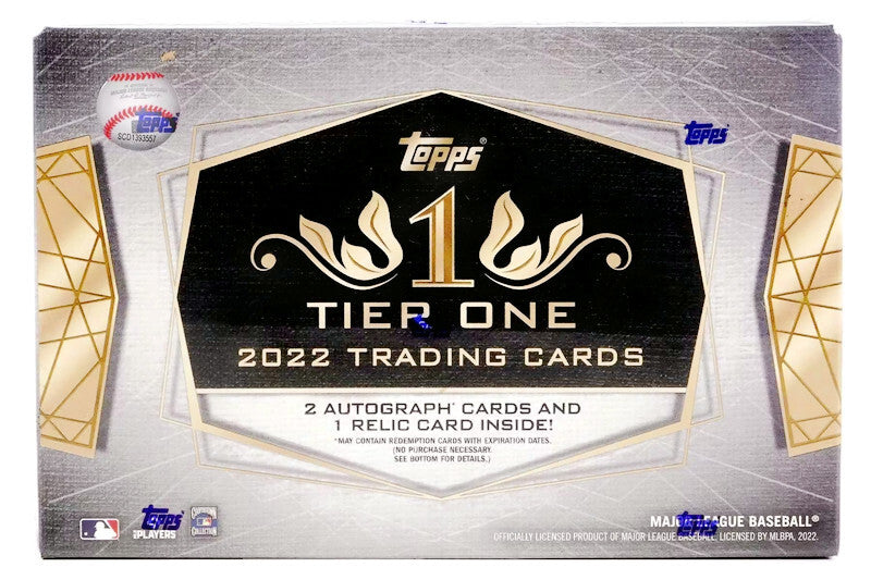 2022 Topps Tier One Baseball Hobby Box - Miraj Trading